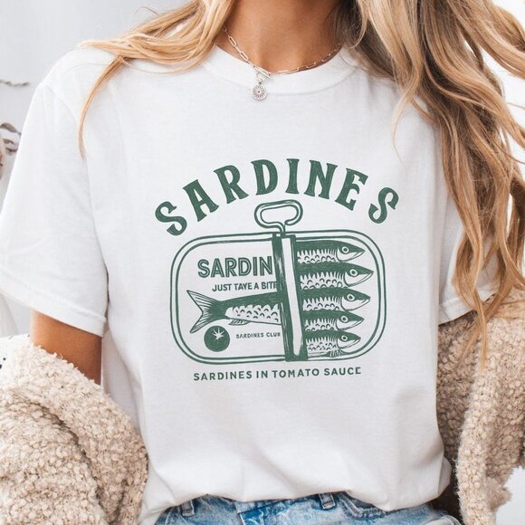 Tops - Sardines Shirt, Tinned Fish Shirt, Portugal Tshirt